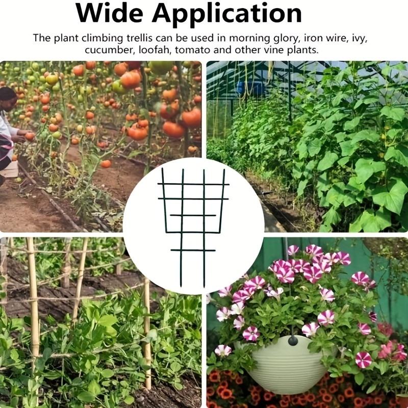 1Pc Garden Plant Climbing Trellis, DIY Plastic Plant Support for Garden Vines Fastener Frame Pot Bracket Fixed Plant Growth Direction