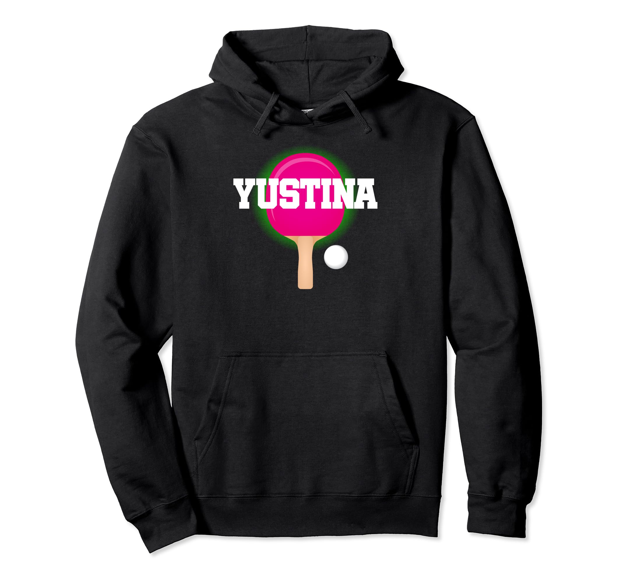 

Yustina Name Girls Table Tennis Ping Pong Game Racket Sports Hoodie чёрный