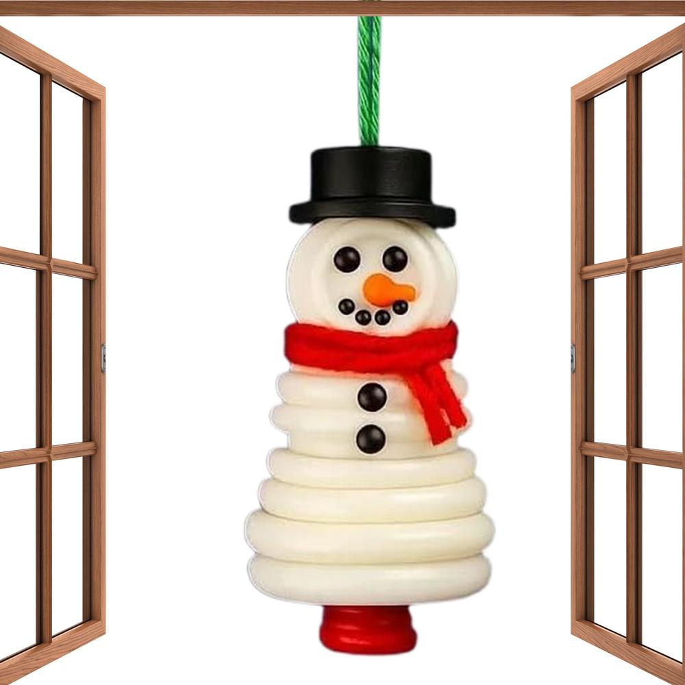 Button Ornament Kits Handmade Button Snowman Decorating Kit Festive Atmosphere Props For Lawn Windowsills Garden Patio Porch