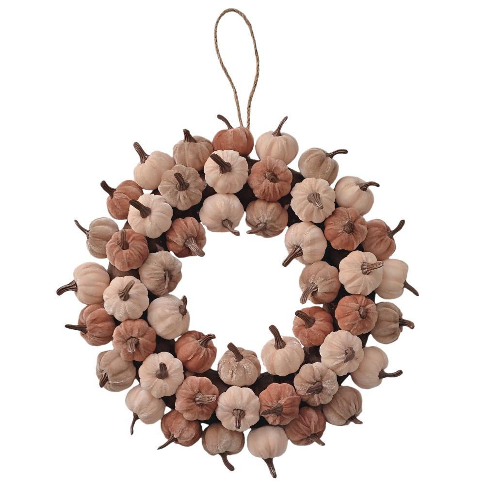 Simulation Fall Harvest Wreath Harvest Festival Autumn Pumpkin Wreath  Fireplace Decor