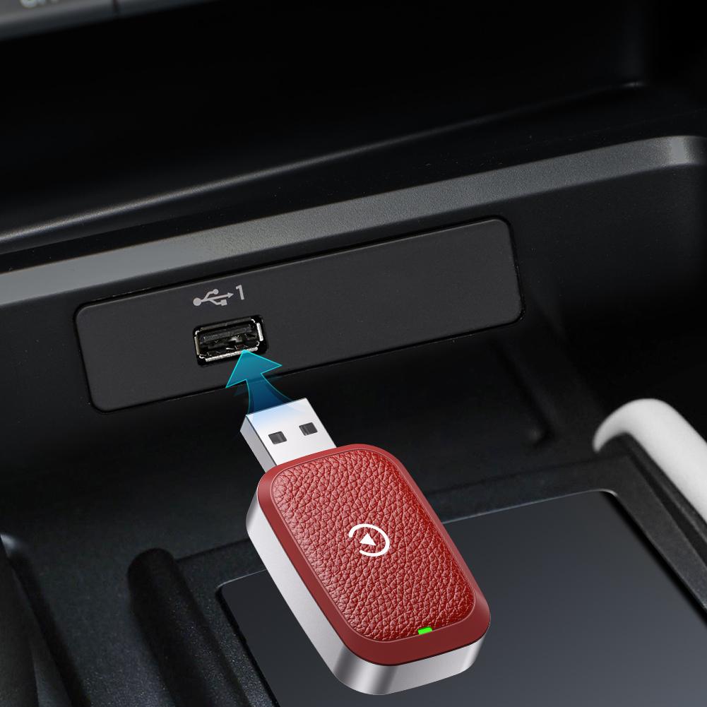 Wireless CarPlay/Android Auto Adapter Wired to Wireless 2 in 1 Mini Car Ai Box Wireless CarPlay Adapter CarPlay AI Box