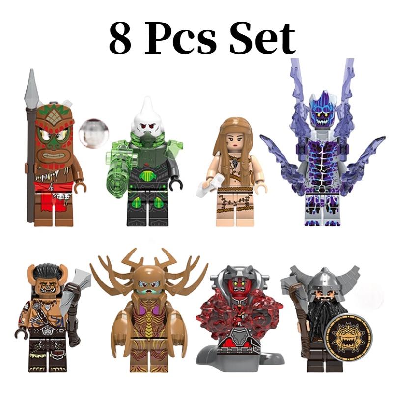 X0285 Evil Dwarf Mechanical Virus Soldier Building Blocks Toy Diy Abs Material Non-electric