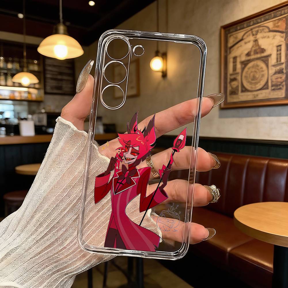 H-Hazbin H-Hotel Аластор Чехол для телефона Samsung Galaxy A71,A70,A52,A51,A40,A30 Прозрачная крышка Samsung a514g