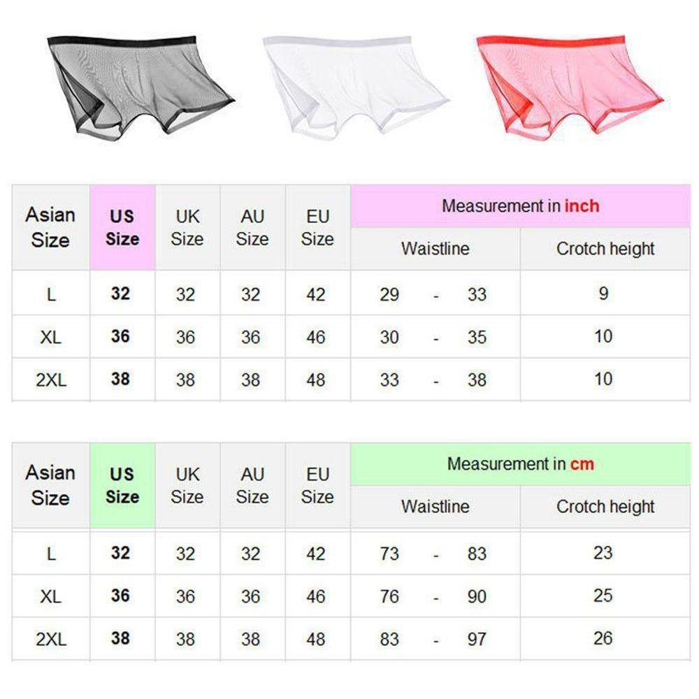Sexy Briefs Transparent Boxers Low-waist Gauze Male Panties Fashion Men's Underwear