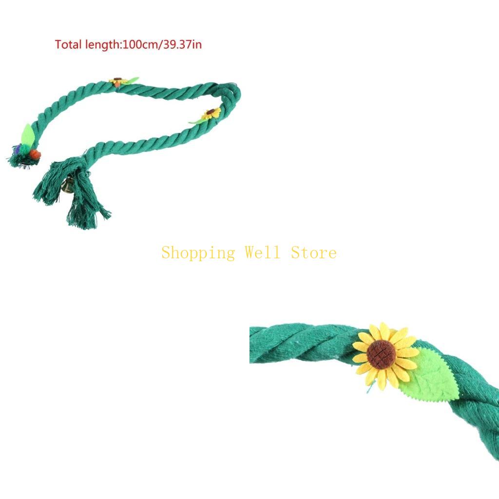 KX4B Bird Rope Swing Toy Cage Hanging Chewing Perch Toy Bird Grinding Standing Toy China Mainland
