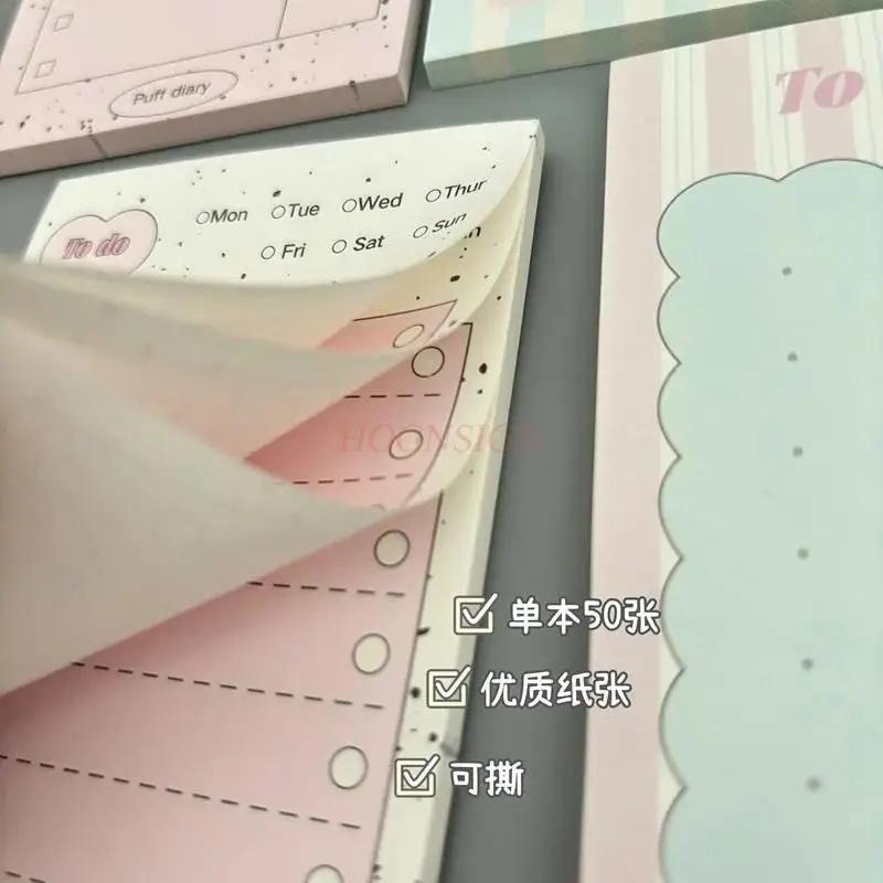 1book High aesthetic, artistic, simple daily notebook, small and fresh, tearable notebook material book, girl student notebook