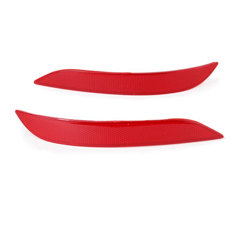 Pair Reflective Strips For BMW E84 X1 2013 2014 2015 Car Rear Bumper Reflector Red Lens Warning Strip 63147314883 63147314884 Left and Right