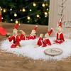 Wacky Santa Claus Ornaments, Resin Christmas Figurine Tabletop Indoor Home Decor, Thoughtful Present for Family and Friends