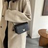 Einfache und modische Studenten-Pendler-Kleine quadratische Tasche Trend Frühling Neue Mode-Trend Ein-Schulter Schräg Kleine Tasche