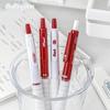 4pcs Soft-plus Gel Pens Set Easy Grip 3sec Quick-dry Black & Red Color Ink 0.5mm Ballpoint for Writing