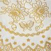Round PVC Hollow Floral Gold Stamped Placemat