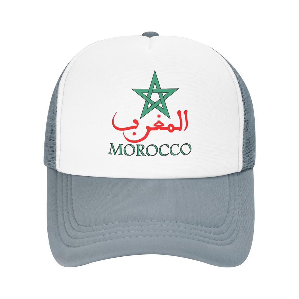 Marokko Maroc Netz-Sonnenhüte Outdoor-Sport-Sonnenschirm Baseballkappen Unisex Damen Freizeit-Druck Hip-Hop-Hüte