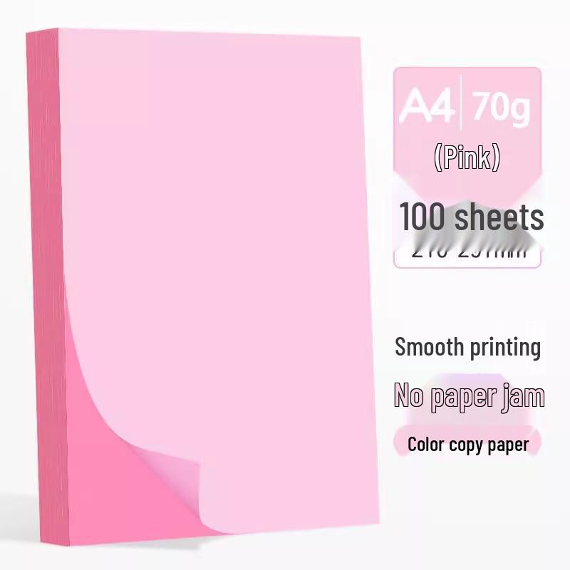 10-Color A4 Origami & Printing Paper, 70g, for Craft & Office Use