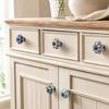 Pumpkin Shape Cabinet Door Knobs Floral Pattern Ceramic Cabinet Knobs  Cupboard Door