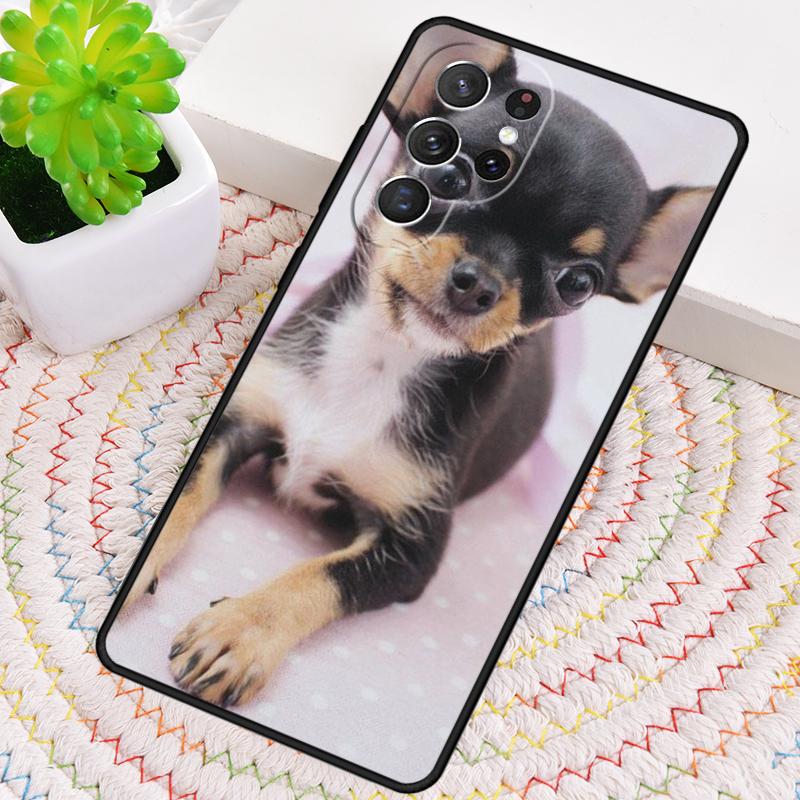 Animal chihuahua Phone Case for Samsung Galaxy note 10 pro S26 Ultra S23 S24 FE S25 S21 S22 PLUS shockproof Cove