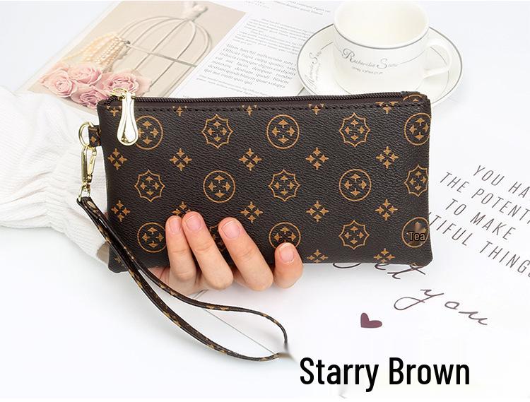 Elegant Women's Clutch Wallet: Long, Large-Capacity Coin Purse & Phone Bag