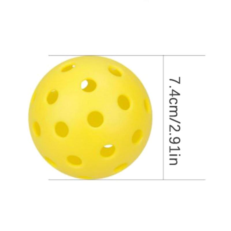 6 Τεμάχια Pickleball 74mm Ανθεκτικά 40 Τρύπες Εξωτερικού Χώρου Πολύχρωμες Μπάλες Pickleball Προπόνησης Και Ψυχαγωγίας Ρακέτα Μπάλα Για Αθλήματα Πρακτικής