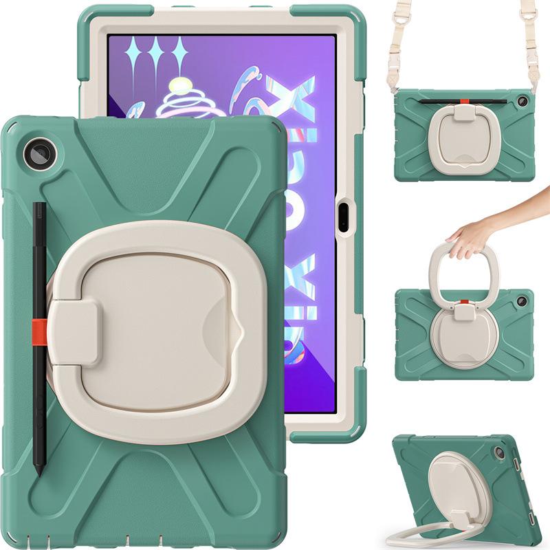 Geeignet für Lenovo Tab M10 3. 10.1 Piratenkönig PC Drehbarer Armbandständer Tablet-Hülle mit Riemen und Anti-Drop-Abdeckung