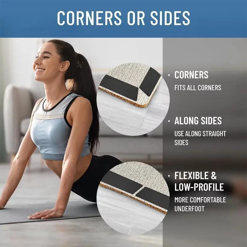 Wholesale Carpet Non-slip Stickers Reusable Washable Anti Curling Carpet Patches Fixed Sticker Floor Rug Mat Grip Stoppers Tapes