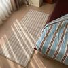 Striped Thickened Bedroom Bedside Carpet Living Room Household Bathroom Non-slip Floor Mat Absorbent Dirt-resistant Machine Washable Foot Mat