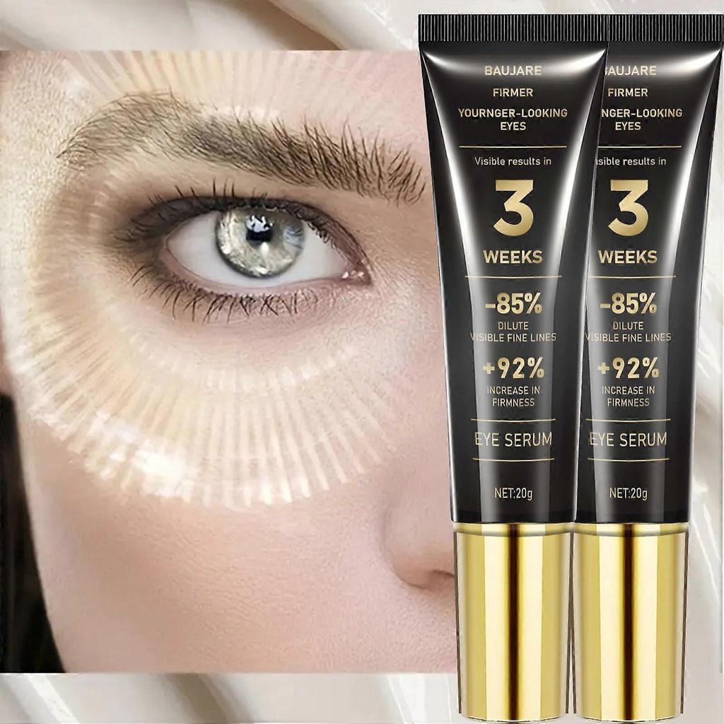 Siero Contorno Occhi Retinolo & Caffeina, Assorbimento Rapido, Correzione per Borse Sotto gli Occhi, Linee Sottili, Occhiaie, Rughe, Crema Idratante Sotto gli Occhi 48 Ore