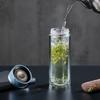 TAIC Pure Titanium Double-Layer Glass Tea Cup