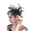 Feather Aliceband Fascinator Čelenka Svatby Ladies Day Race Royal Ascot