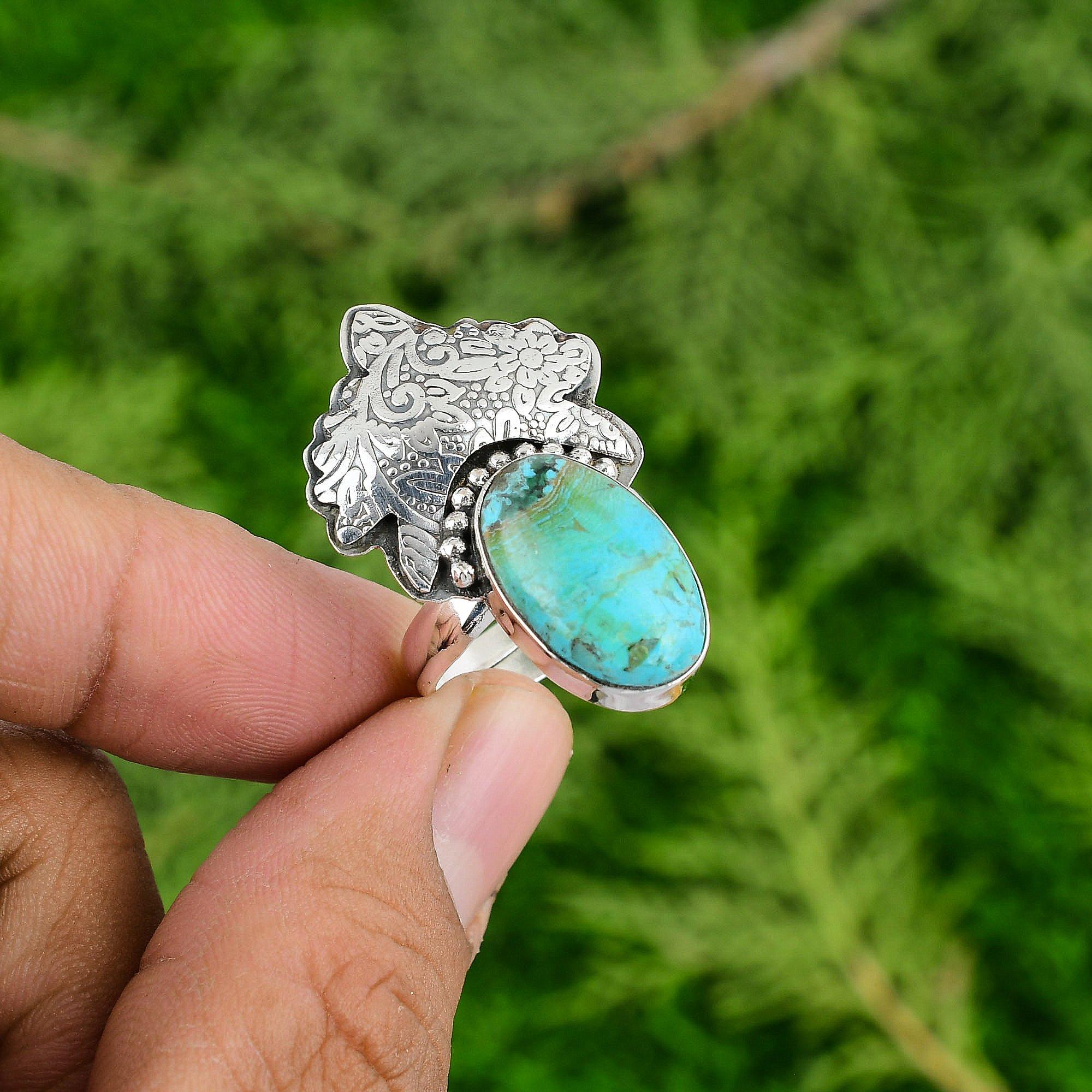 

Кольцо-солитер из стерлингового серебра с натуральным шаттукитом, ручной работы Adjustable