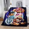 PAW Patrol Cartoon Printed Flannel Blanket Soft Warm All Season Throw For Kids Bedroom Sofa Indoor Home Decor Housewarming Gift