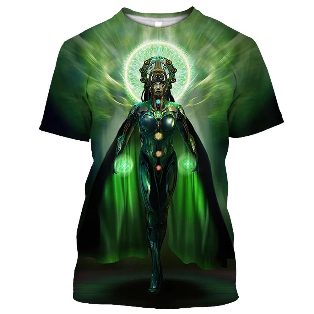 

Новые мужские футболки Summer Tide Fantasy Figure Picture, повседневные футболки с 3D-принтом в стиле хип-хоп с круглым вырезом и коротким рукавом 6XL