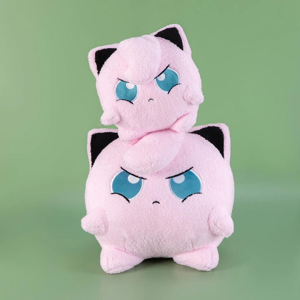 Huggable Jigglypuff Angry Face Plush Toy Very Soft Fluffy Stuffed Anime Doll Japanese Style Plushies Home Decor Fans Gift