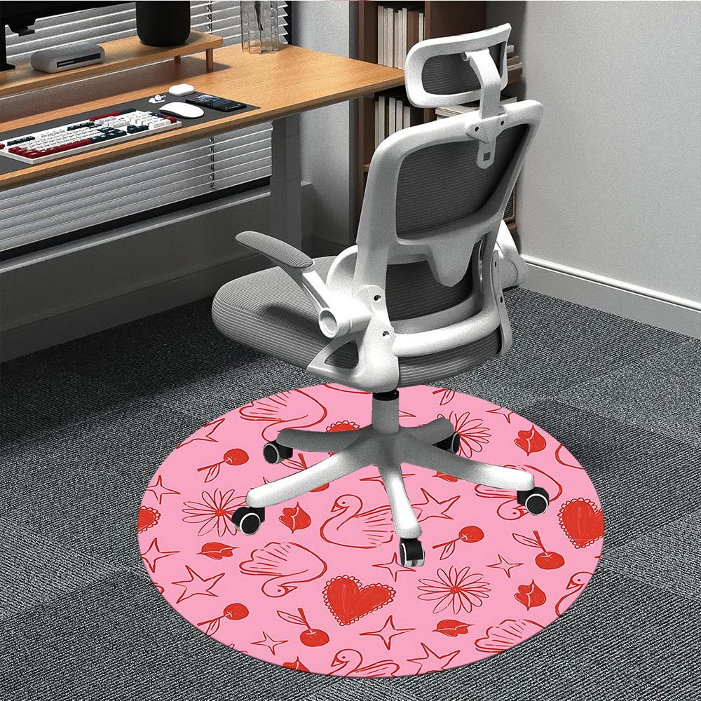 

1pc Love Hearts Chair Carpet for Office, Perfect for Office, Holiday Party Decoration Choice yy260314029 80cm by 80cm