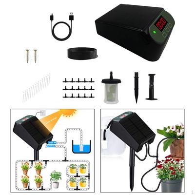 Smart Solar Drip Irrigation Kit Indoor System for Potted Plants Intelligent Versatile