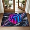 Atletico Madrid Design Crystal Velvet Rug Soft Decorative Mat for Bedroom Entrance
