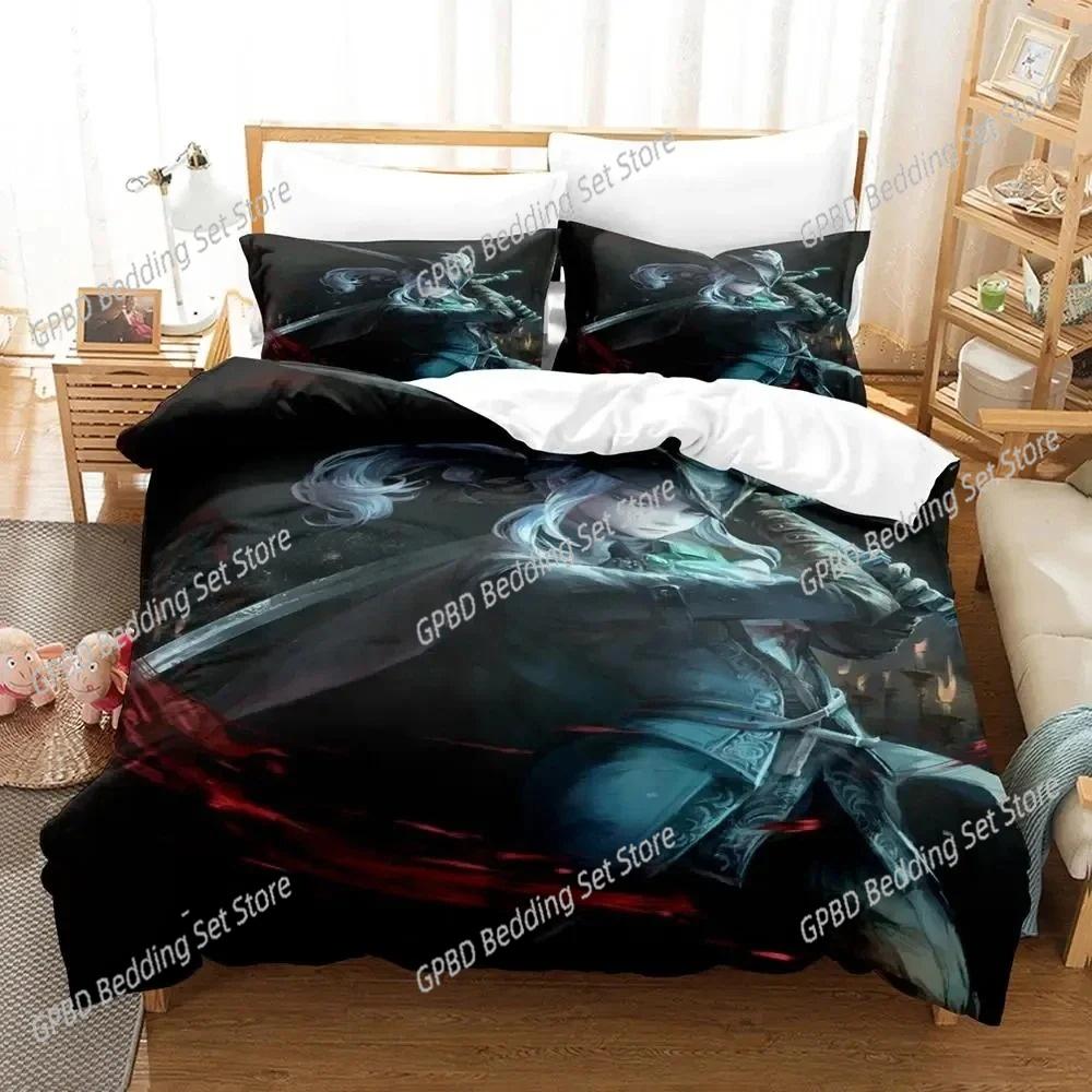 

Game Lady Maria Blodborne Beding Set 3D Printed Suitable for Bedrom Soft Duvet Cover Set With Pilowcases Children Kids Home Textile 100*200cm Single
