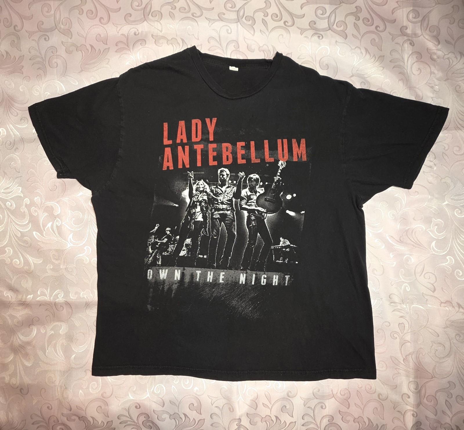 Lady Antebellum 2012 Own The Night Tour Tee Adult Large Concert Music Band Unisex T-Shirt XXXXL