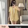 2025 Women's Summer White Blazer & Short Sleeve Suit Set - Plus Size, High-End, Fashionably Loose Fit