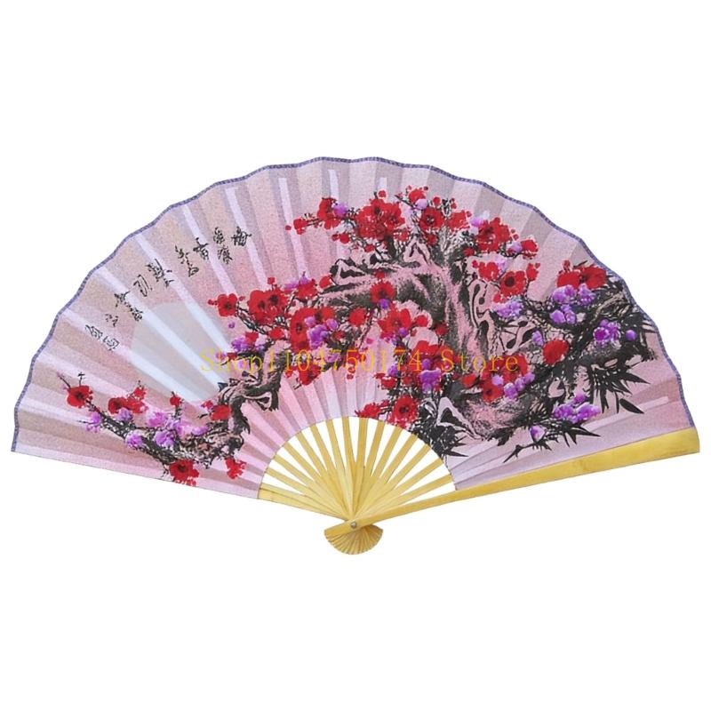 Velký dekorační závěsný vějíř Tradiční skládací bambusový vějíř pro nástěnnou dekoraci nejlepší prodej