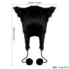 Simulation Autumn And Winter Warm Hairball Hat Ear Protection Bag Head Plush Tribal Hat With Ears Cat Ears To Keep Out The Cold