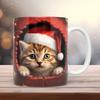 Katzen-Weihnachts-Wasserbecher Keramik-Kaffeetasse
