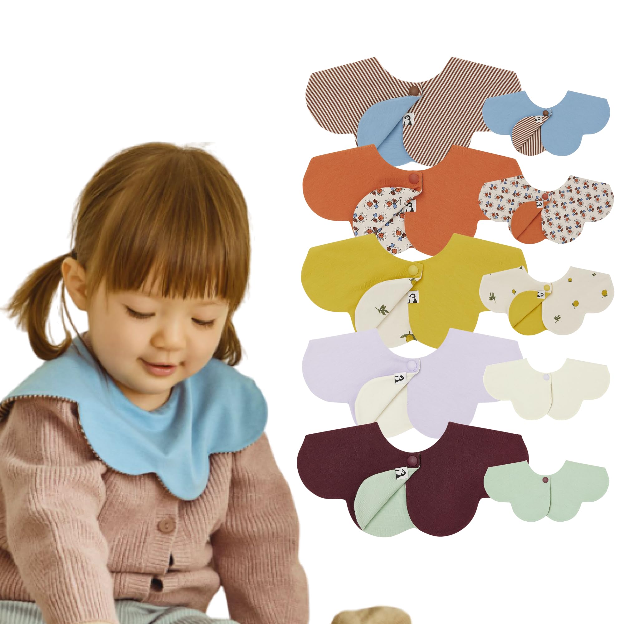 

Konny Детский слюнявчик Двусторонний Детский Впитывающий и для Девочек и Ребенка Детский Душ 5 Желтый Синий [Konny] Набор, Слюнявчик, Вращающийся на 360°, Быстросохнущий, Простой, Мальчики,