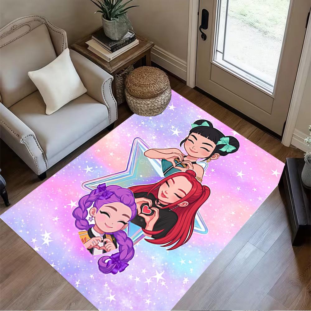 Futuristic Fashion Show Floor Rug Office Rug Design for Dormitory Bedrooms Decorate room Kitchen Anti-slip Rug Decorate Offices Gift for Festivals