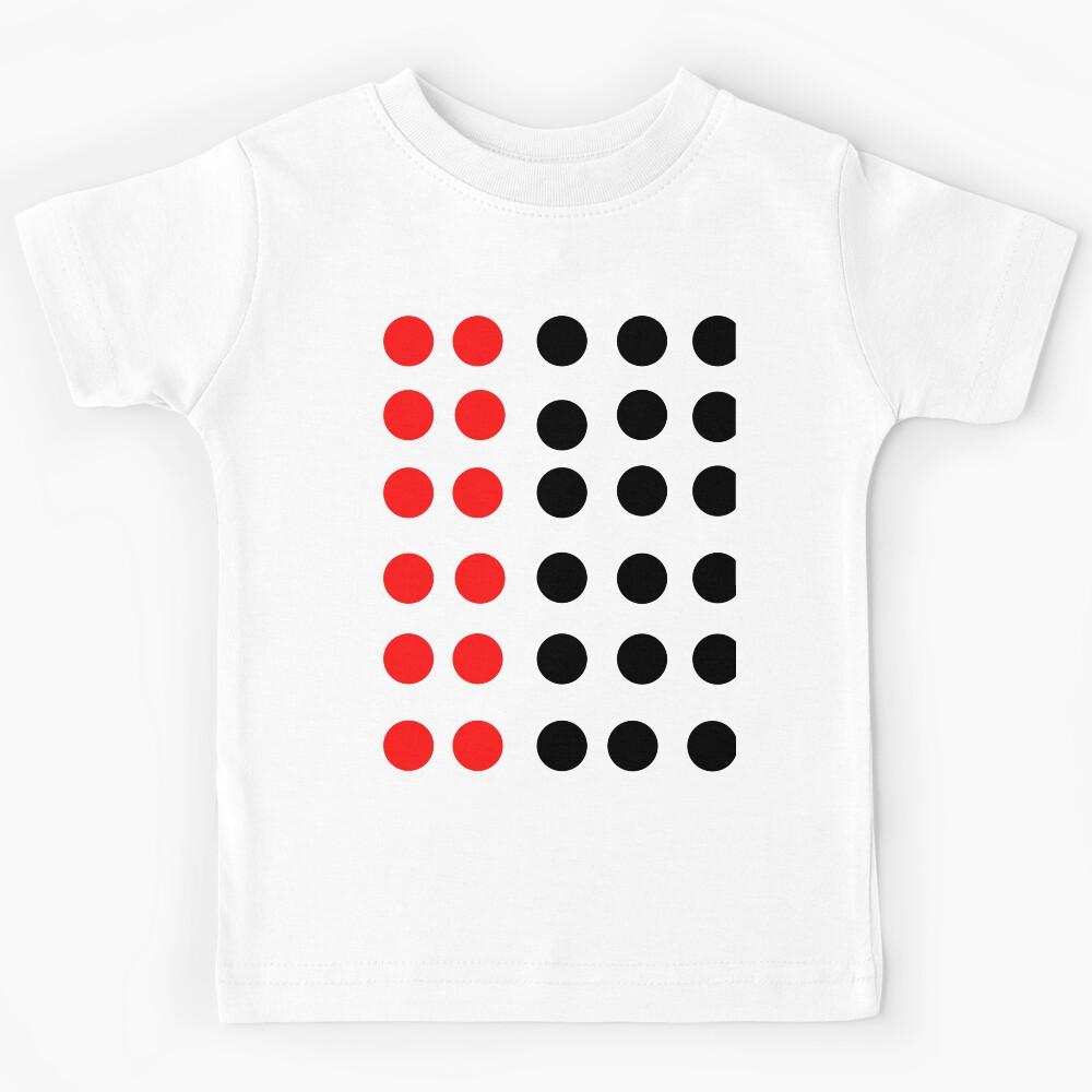Half black half red Kids T-Shirt 110