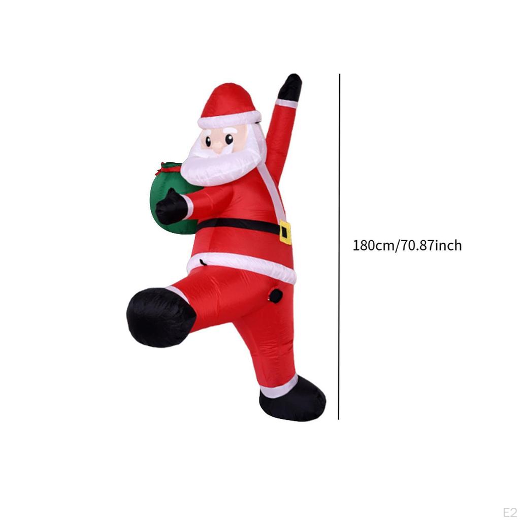 Christmas Inflatable Santa Claus Outdoor Decoration Climbing Wall Display Winter Holiday Prop Party