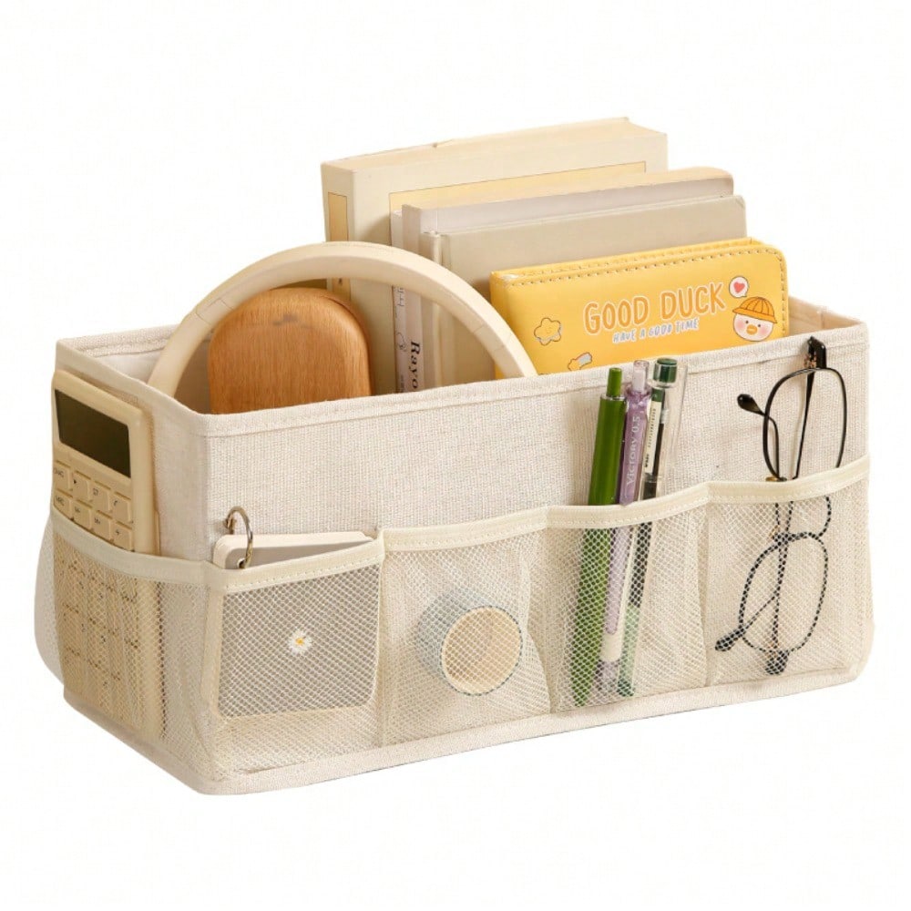 Foldable baffle storage box Home desktop multi-layer finishing box Dormitory portable storage box
