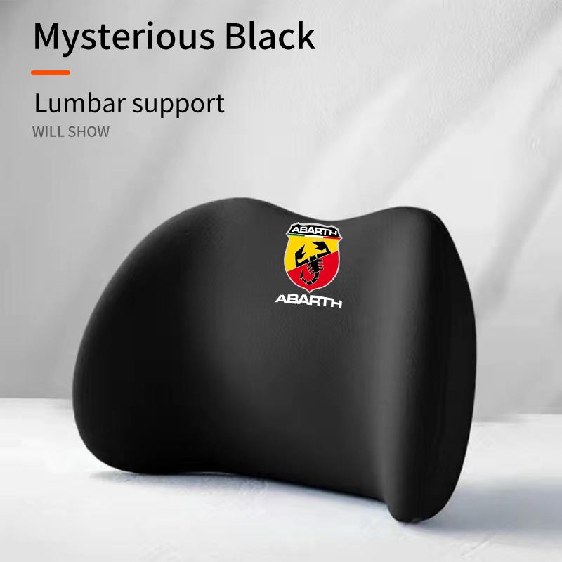 Car Headrest Neck Pillow Memory Foam Protective Lumbar Support For FIAT Abarth 500 Punto Tipo Panda Ducato Bravo Stilo Fiorino V8