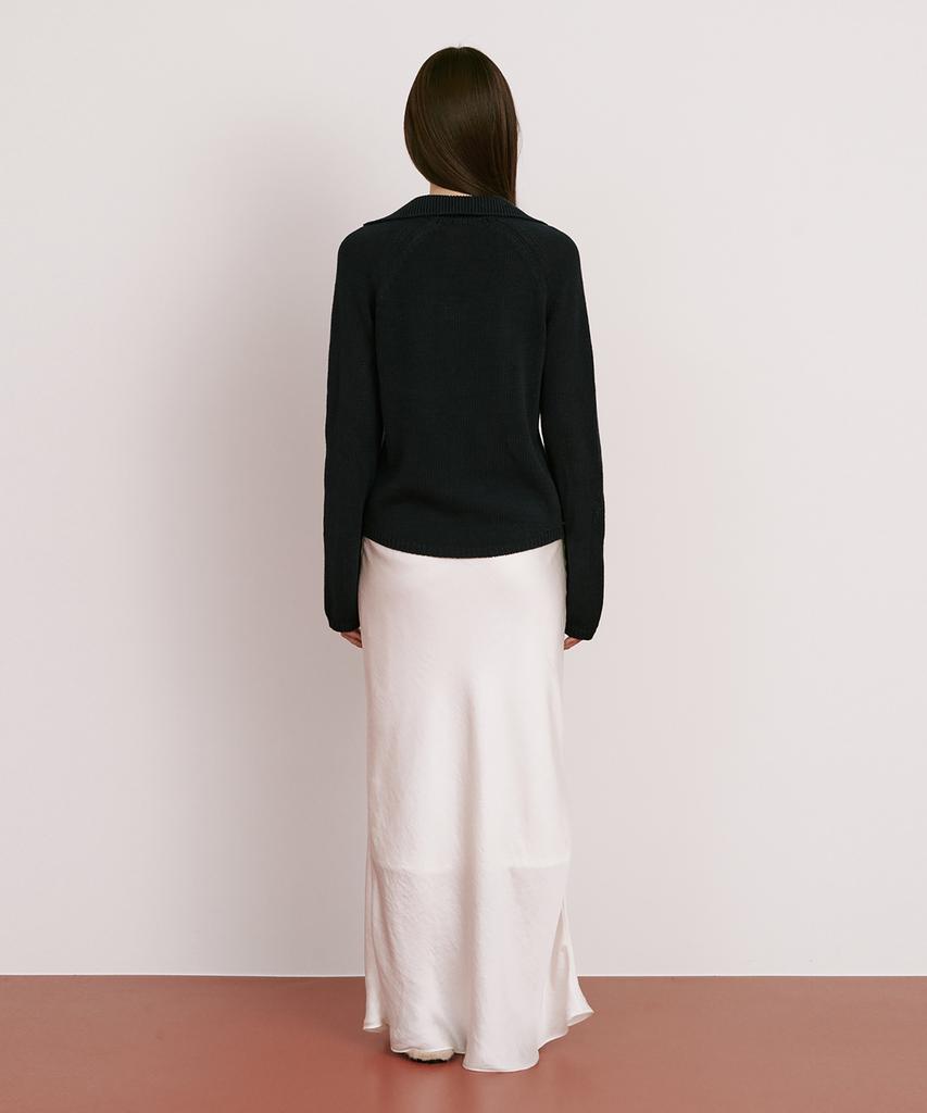 WNDERKAMMER Opened Collar Knit Top_3 Colors