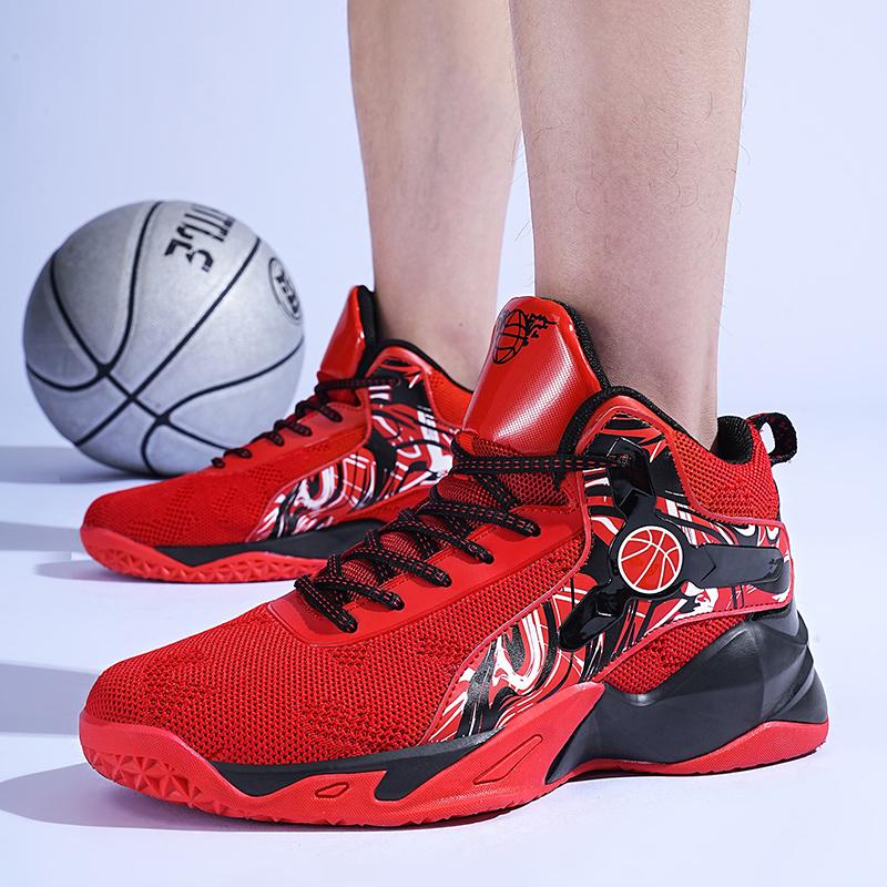 Herren-Sportschuhe, Unisex-Basketballschuhe, hochwertige Herren-Basketballschuhe, verschleißfest, Paar atmungsaktiv, Basketball-Frau