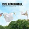 Durable ABS Laundry Drying Rope Punch Free 32.8ft Length Retractable Clothesline Antiskid Adjustable Clothesline Travel
