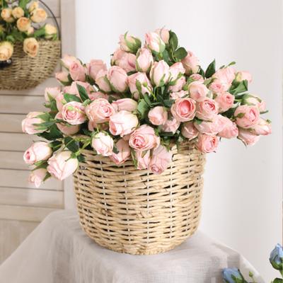 1 Blumenstrauß aus Kunstseide, Retro, realistisch, tragbar, praktisch, kein Welken, künstliche Rose, Hochzeitszubehör